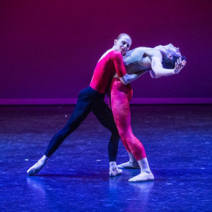 Samantha Vottari and Tynan Wood in Double Stop. Photo: Stephen A&rsquo;Court.